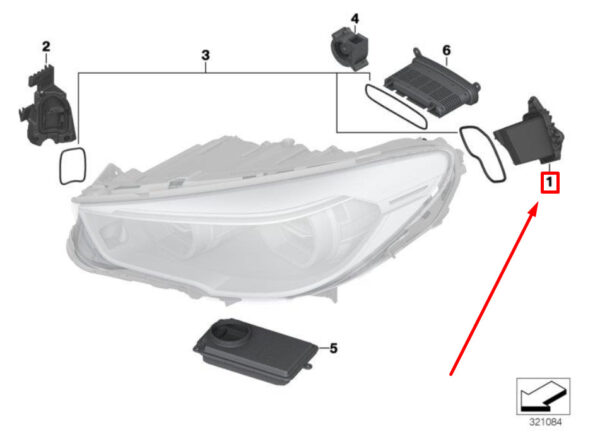 BMW 5 F07 turn signals front right LED module 63117352476 7352476 NEW ORIGINAL - Image 5