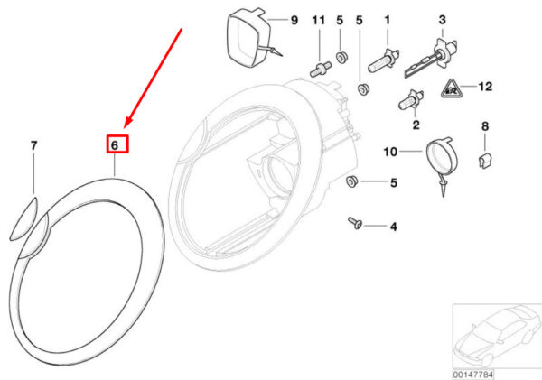 NEW GENUINE OEM 63126917835 6917835