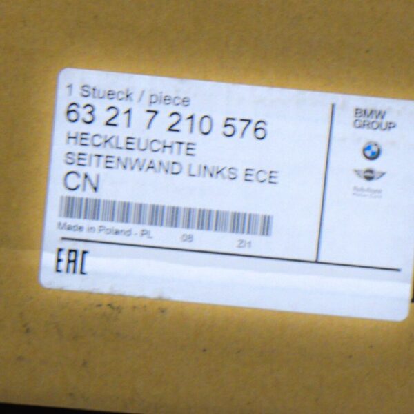 BMW 6 Gran Coupe F06 rear right high 63217210576 7210576 NEW REAL