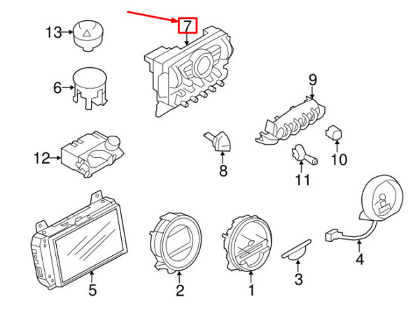 MINI CLUBMAN R55 CLIMATE CONTROL 64113457399 3457399 NEW GENUINE - Image 5