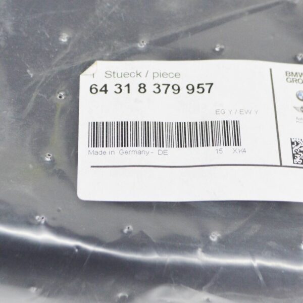 BMW 7 E65 Left Microfilter Air Channel 64318379957 8379957 NEW REAL