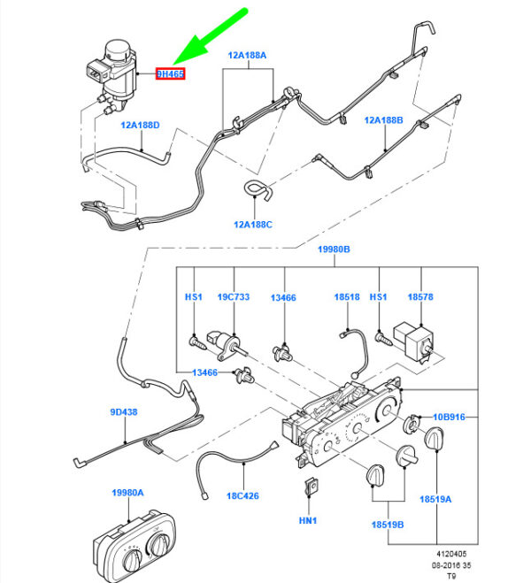 NEW FORD TRANSIT MK3 VACUUM CONTROL VALVE 6580879 92AB-9H465-AA ORIGINAL - Image 3