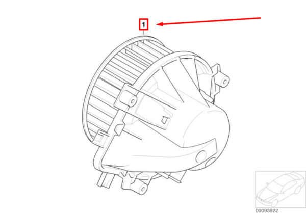 MINI CONVERTIBLE R52 AC Heater Blower Motor LHD 67326935371 6935371 NEW GENUINE