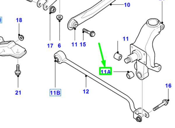 NEW FORD MONDEO MK2 REAR SUSPENSION ARM BUSH 93BB-5K896-DA 6973503 ORIGINAL - Image 3