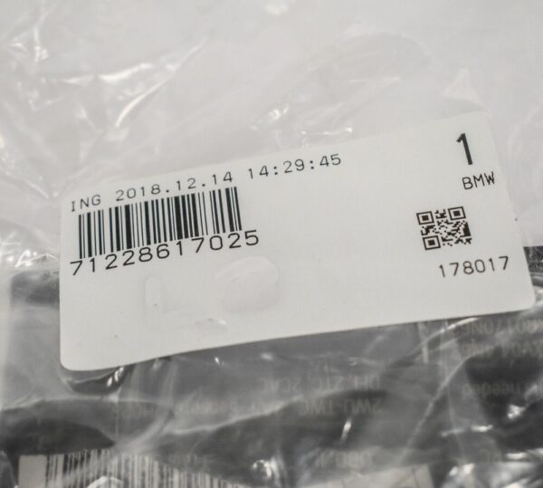 BMW 7 F01 Exhaust Emission Label 71228617025 8617025 NEW ORIGINAL