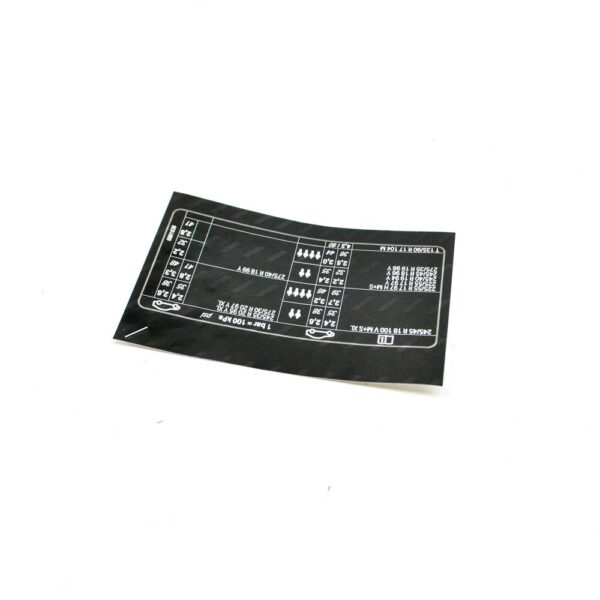 BMW 6 Cabrio F12 Tire Pressure Label 71246881938 NEW - Image 4