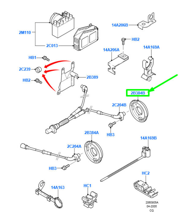 NEW FORD KA MK1 ABS SENSOR RING REAR 96FB-2B384-AB 7314843 ORIGINAL - Image 3