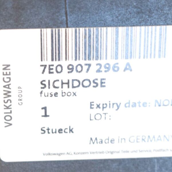 Volkswagen Transporter T5 Fuse Box Housing Bottom Holder 7LA907296 New Genuine