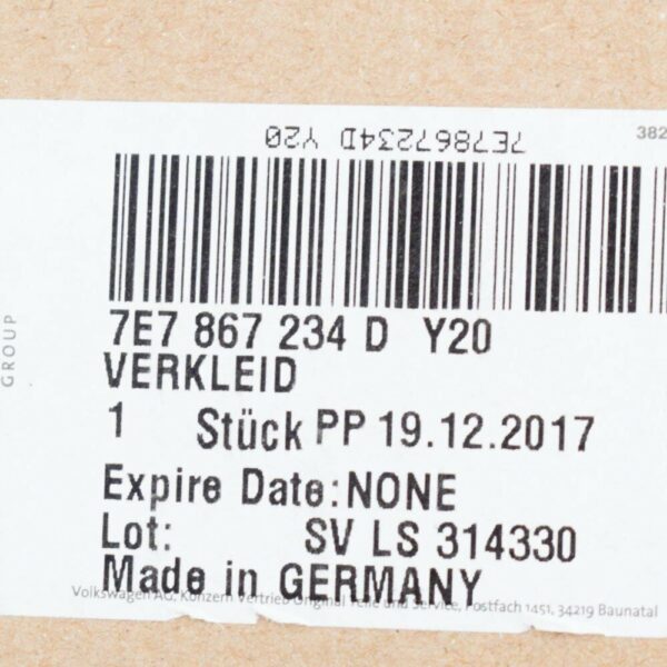 Volkswagen Transporter T6 A-Pillar Trim Front Right 7E7867234DY20 NEW - Image 3