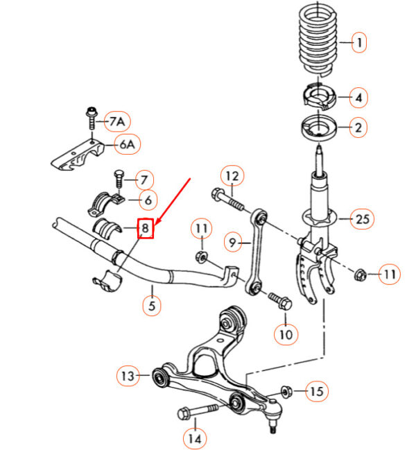NEW ORIGINAL OEM 7L0411313H
