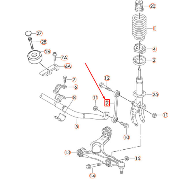 NEW ORIGINAL OEM 7L0411317