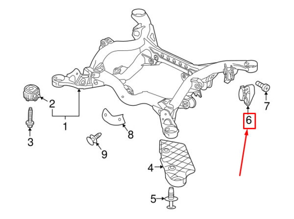 NEW AUDI Q7 4L REAR RIGHT STONE GUARD 7L0616102A ORIGINAL - Image 3