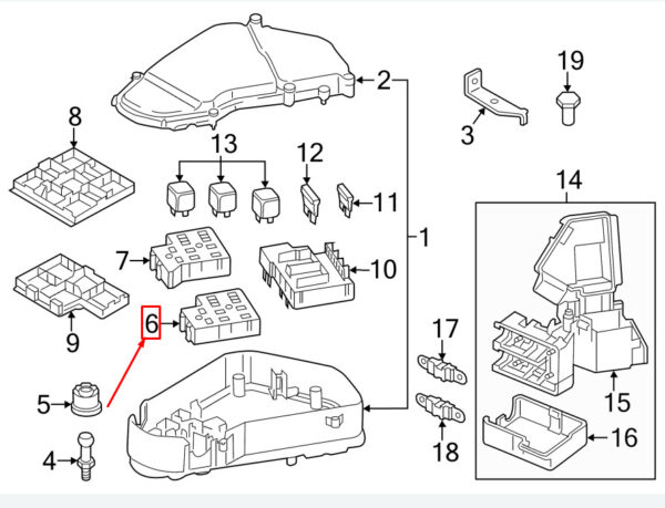 NEW AUDI Q7 4L RELAY PLATE 7L0937503 ORIGINAL - Image 4