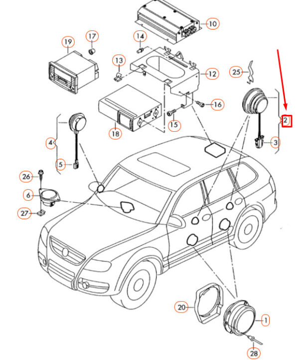 NEW OEM ORIGINAL 7L6035415A