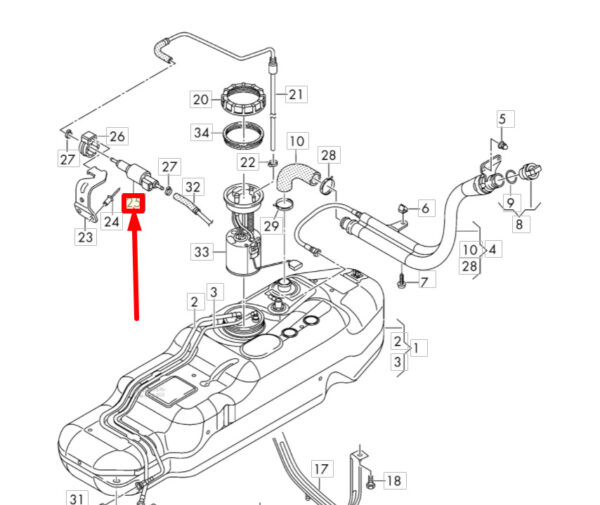 NEW VOLKSWAGEN AMAROK 2H FUEL METERING PUMP 7N0963303A ORIGINAL - Image 4