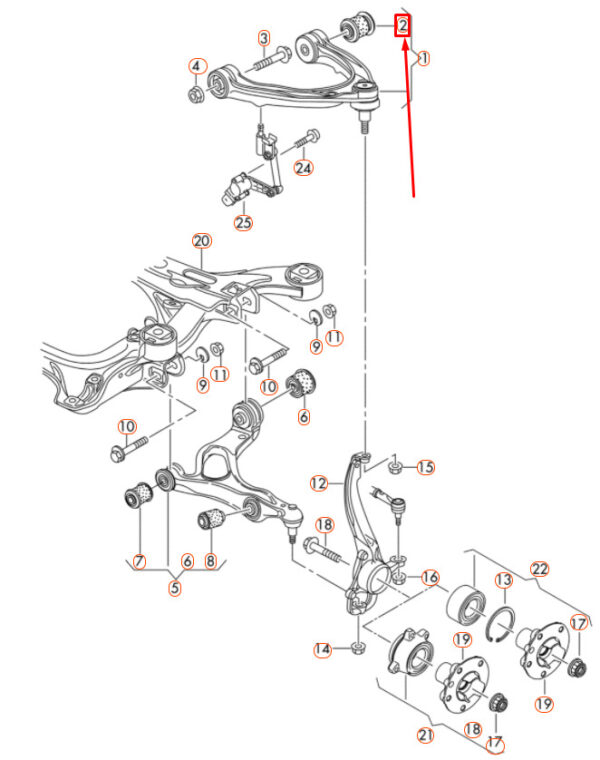 NEW ORIGINAL OEM 7P0407077
