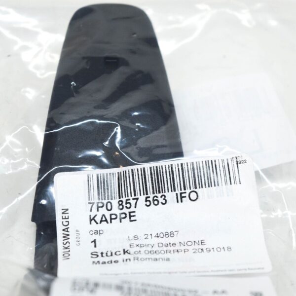VW TOUAREG 7P Front Seat Belt Assembly Cover 7P0857563IFO NEW GENUINE