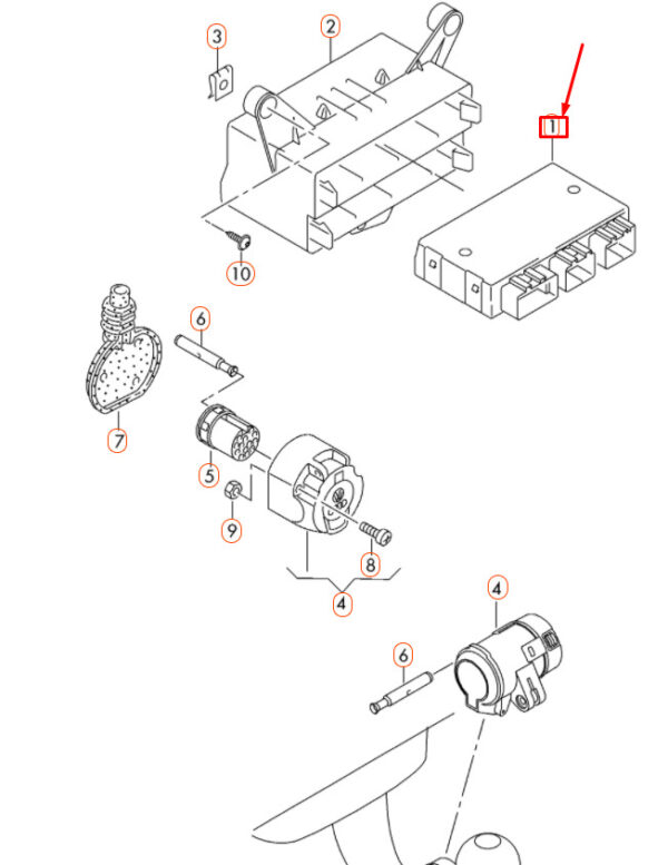 NEW VOLKSWAGEN TOUAREG 7P TRAILER DETECTION CONTROL UNIT 7P0907383F ORIGINAL - Image 4