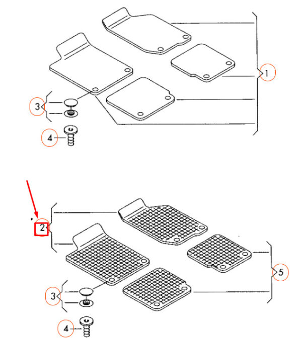 NEW GENUINE OEM 7P1061501 041 7P1061501041