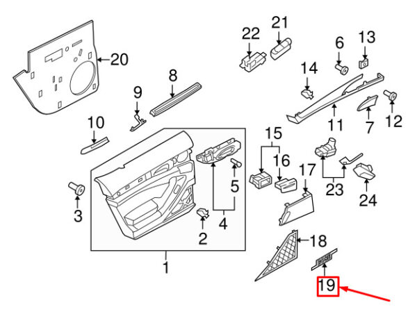 Porsche 718 Boxster 982 Door Speakers Bose Emblem 7PP945699 NEW Original