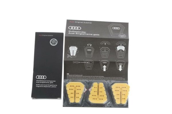 3 Yellow Replacement Cartridges 81A087009B for Audi Deodorant - Image 3