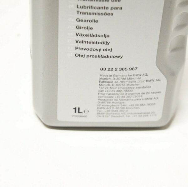 BMW 75W-90 Synthetic Osp Gear Oil 1 Litre 83222365987 NEW ORIGINAL