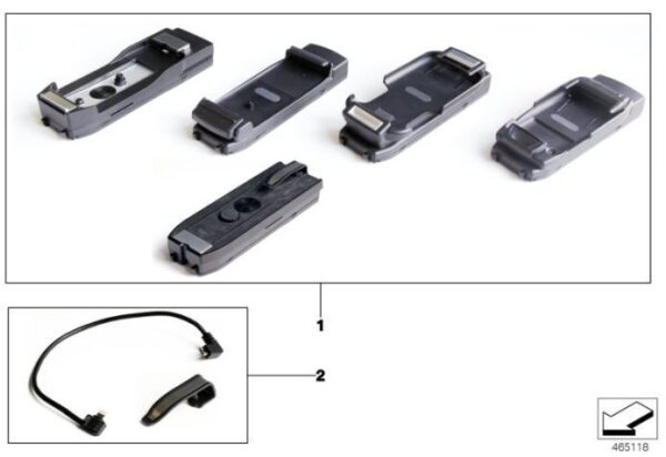 BMW E46 E39 E83 E53 E85 E86 Wireless Device Snap In Adapter Cable 9205271 OEM - Image 4