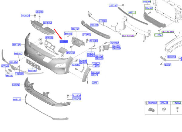 863C1K4000 Hyundai Kona Electric MK1 Ladetürbaugruppe 863C1K4000