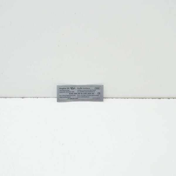 Audi A3 Convertible 8V Engine Sticker 8E0010560M NEW - Image 3