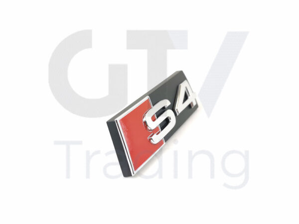 NEW AUDI S4 FRONT GRILLE "S4" EMBLEM BADGE LOGO INSCRIPTION 8K08537 ORIGINAL