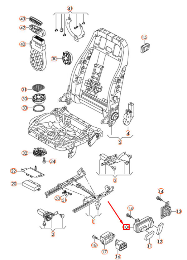 NEW ORIGINAL OEM 8K0959748C