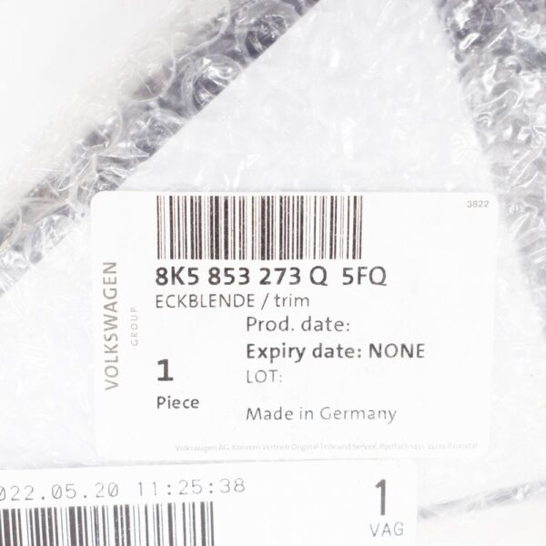 Audi A4 Avant B8 rear left door strip 8K5853273Q5FQ NEW ORIGINAL