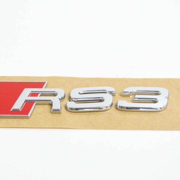 Audi RS3 8P Rear Trunk Emblem Badge 8P08537402ZZ NEW ORIGINAL - Image 5