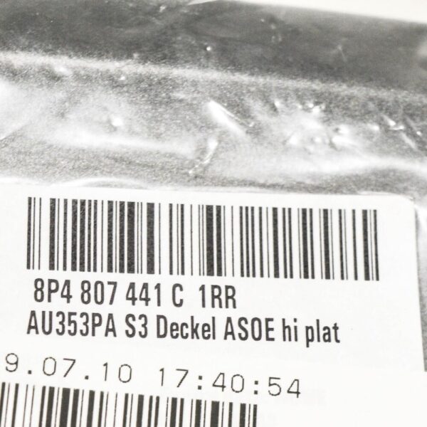 Audi A3 8V Rear Bumper Tow Hook Eye Cover 8P4807441C1RR New ORIGINAL - Image 3