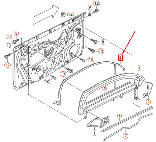 NEW GENUINE OEM 8P4837440B