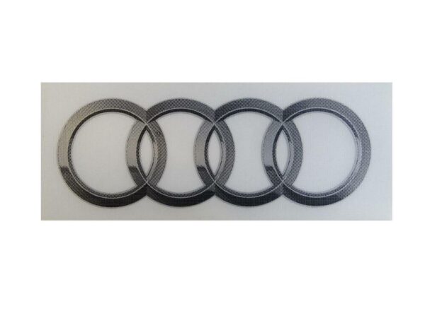 Audi Sticker with Original Self Sticker Emblem Rings 8R0060306A - Image 5