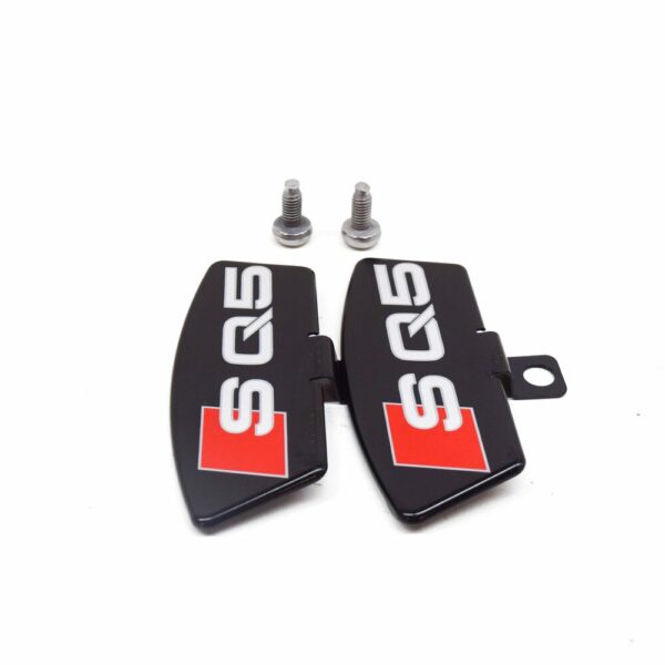NEW AUDI Q5 8R FRONT BRAKE CALIPER 'S Q5' COVER PLATE 2PCS 8R0698618 - Image 5