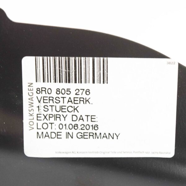 Audi Q5 8r Reinforcement Lower Right Hoodie Trim 8R0805276 NEW