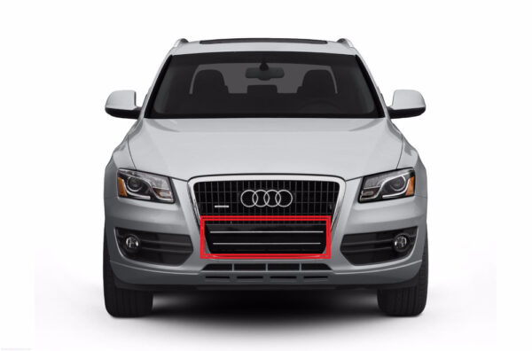 Audi Q5 front grille flat number filler erase glossy black 8R0807287T