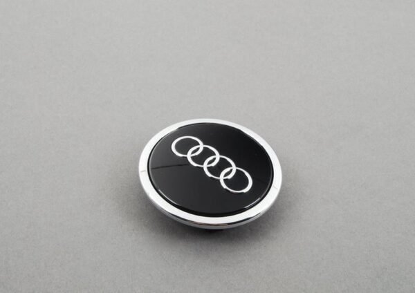 Audi 21" Alloy Center Wheel Hub Glossy Black Cap Genuine 8T0601170AAX1 - Image 4