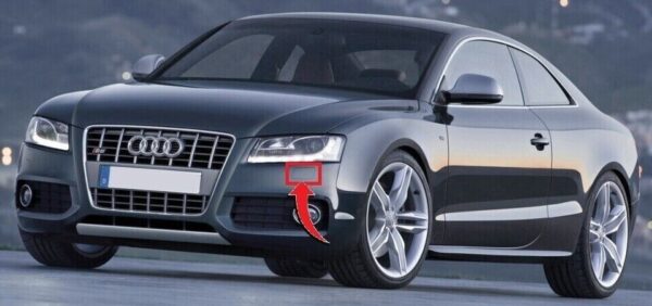 Audi RS5 Left Headlight Washer Cover N/S Original 8T0955275AGRU - Image 3