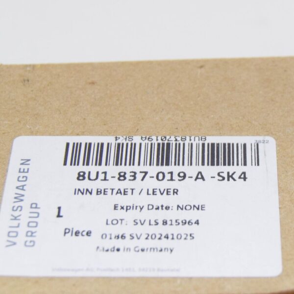 AUDI Q3 8U Front Left Inner Opening Handle 8U1837019ASK4 NEW ORIGINAL
