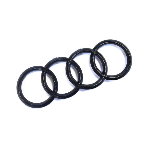 Audi Glossy Black Four Ring Hood Front Badge - R8 - Image 3