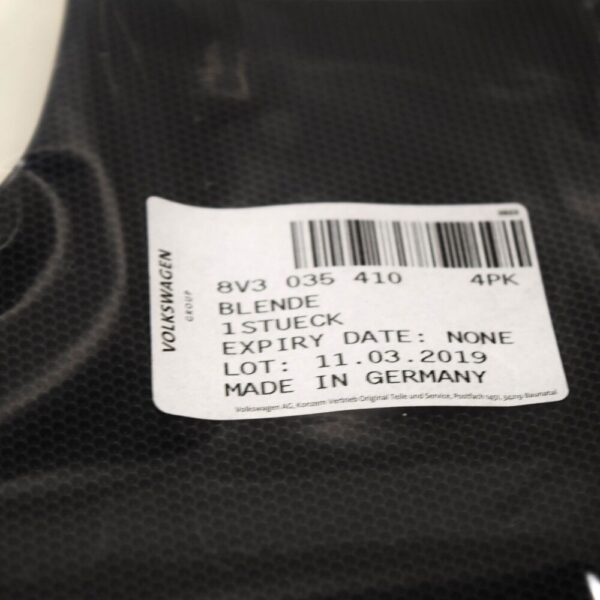 Audi A3 8V Front Right Door Speaker Cover 8V3035410 4PK NEW ORIGINAL - Image 3