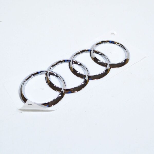 Audi A3 8V Rear Trunk Emblem Badge Chrome Rings 8V4853742 2ZZ NEW ORIGINAL