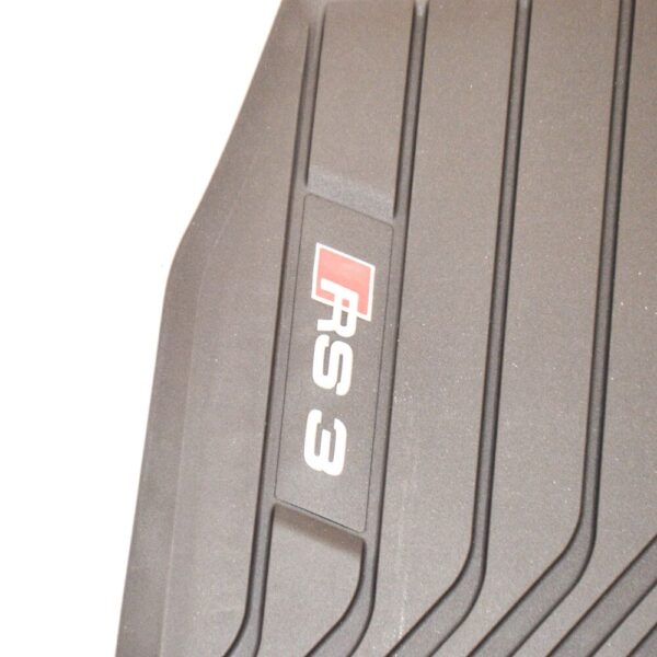 Audi A3 8V front RS3 rubber floor mats black LHD 8V6061221041 new - Image 4