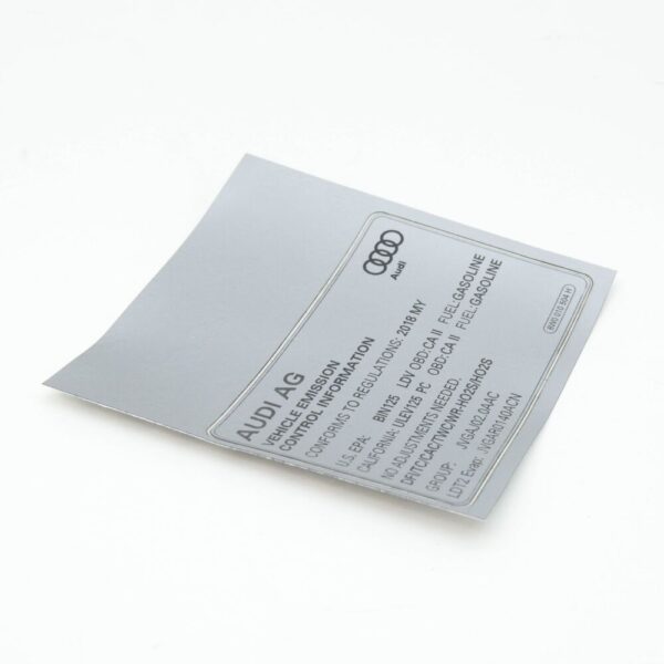 New Audi Q5 FY Data Plate 8W0010504H ORIGINAL - Image 4