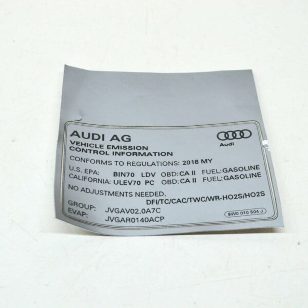 NEW GENUINE OEM 8W0010504J