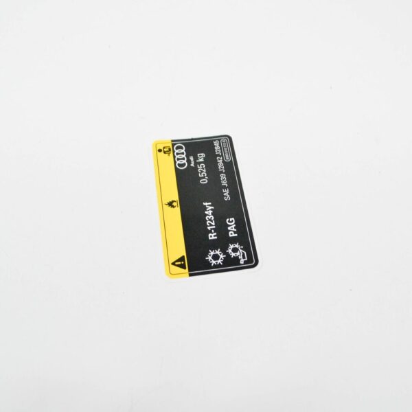 AUDI A4 B9 A/C System Information Label 8W0010515B NEW ORIGINAL - Image 4