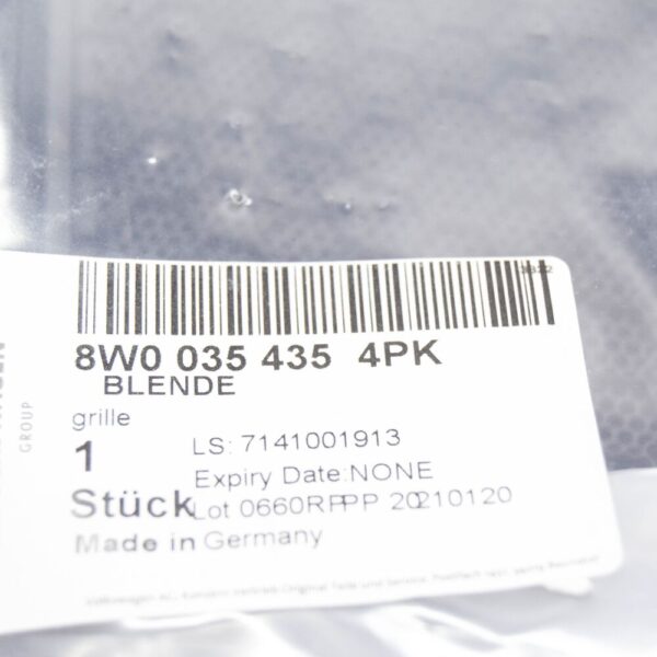 Audi A4 B9 Sound Speaker Cover 8W0035435 4PK 8W00354354PK NEW ORIGINAL